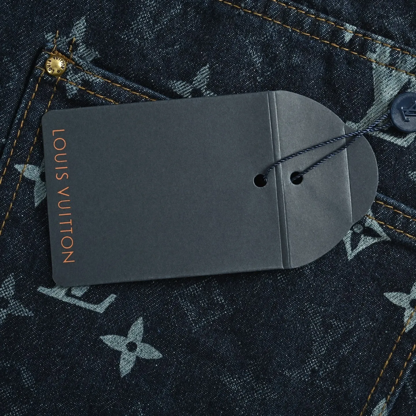 Louis Vuitton/Louis Vuitton Monogram old flower all over printed jacquard jeans